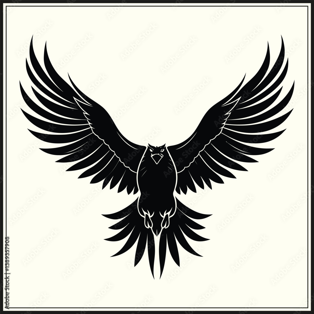 Obraz premium Eagle Silhouette, Predator