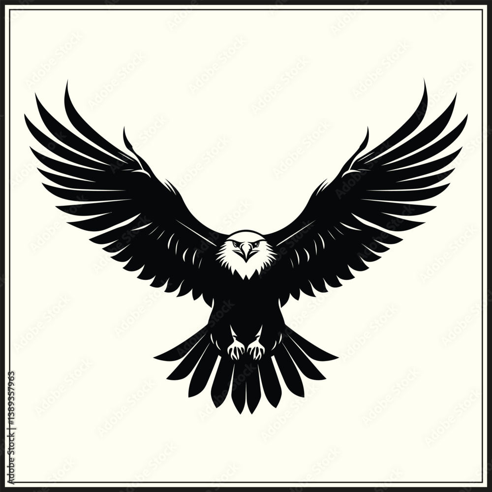 Obraz premium Eagle Silhouette, Bird