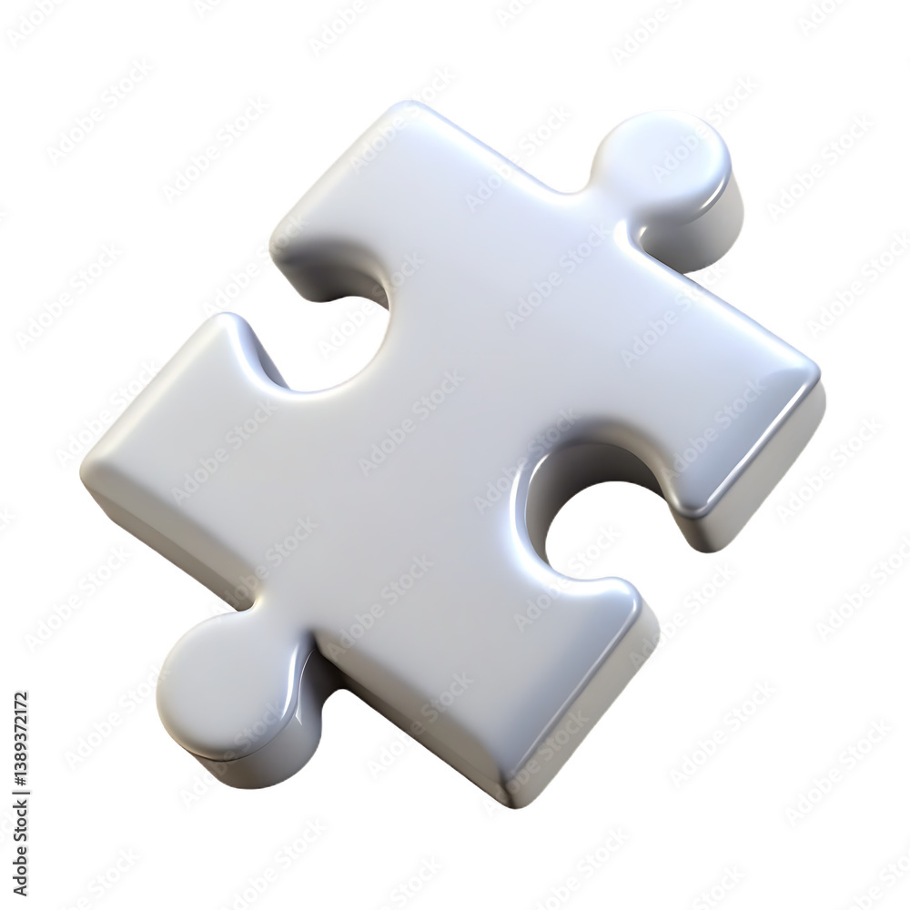 3D Puzzle Piece Illustration – Isolated PNG on Transparent Background 3D Puzzle Piece Illustration – Isolated PNG on Transparent Background
