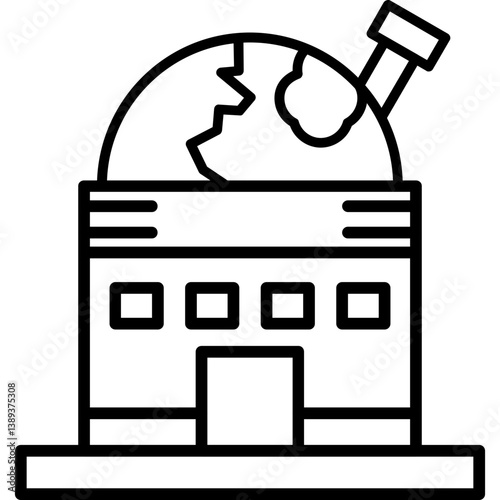 Observatory Dome Icon