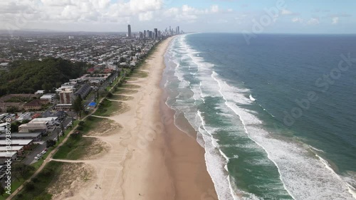 Wallpaper Mural Aerial View Of Miami Beach With Surfers Paradise In The Distance In Gold Coast, QLD, Australia. Torontodigital.ca