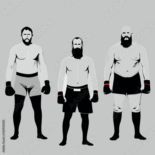 Kickboxing and strongmen 