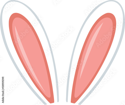 Bunny Ears Easter Vector