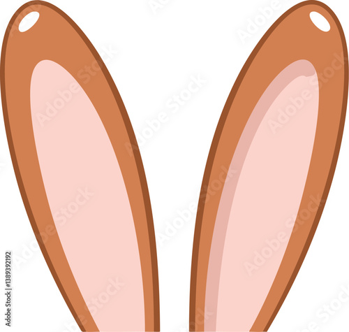 Bunny Ears Easter Vector