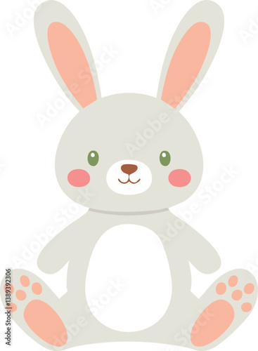 Happy Bunny Easter Vector