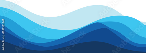 Blue wave background