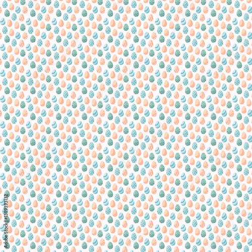 Seamless pattern with Easter Eggs