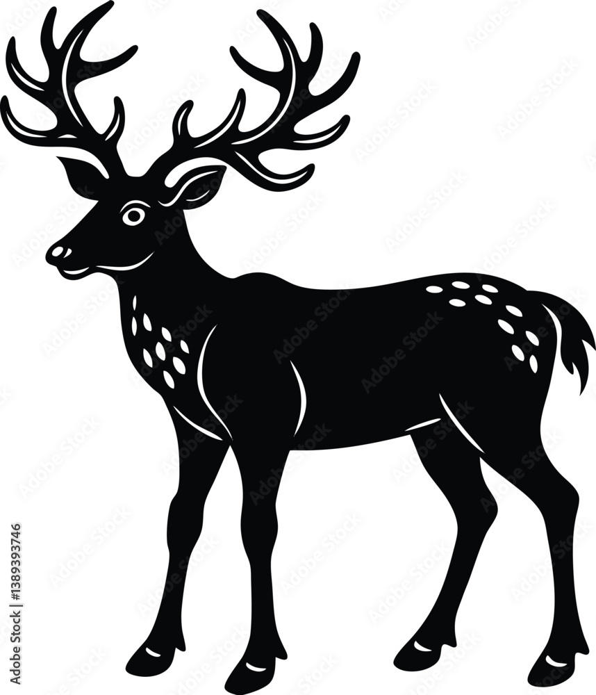 Obraz premium deer vector illustration