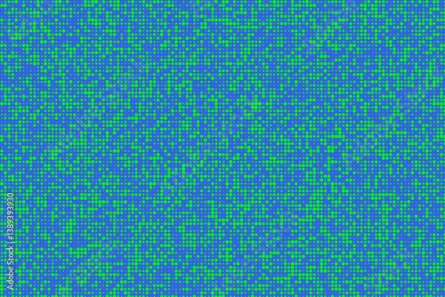 Grid of geometrical shapes in random colors