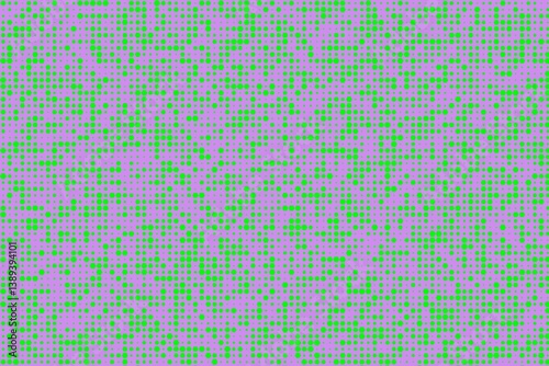 Grid of geometrical shapes in random colors