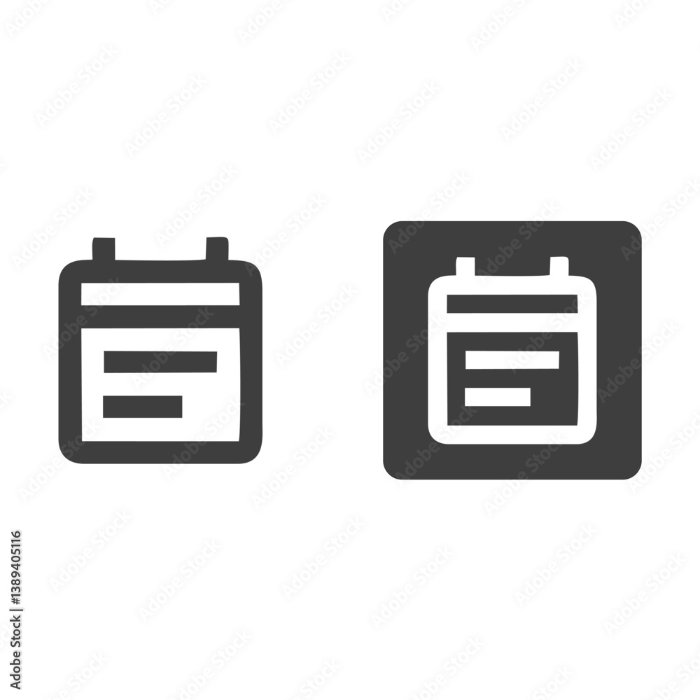 Event Note icon simple note icon Event Note icon simple note icon