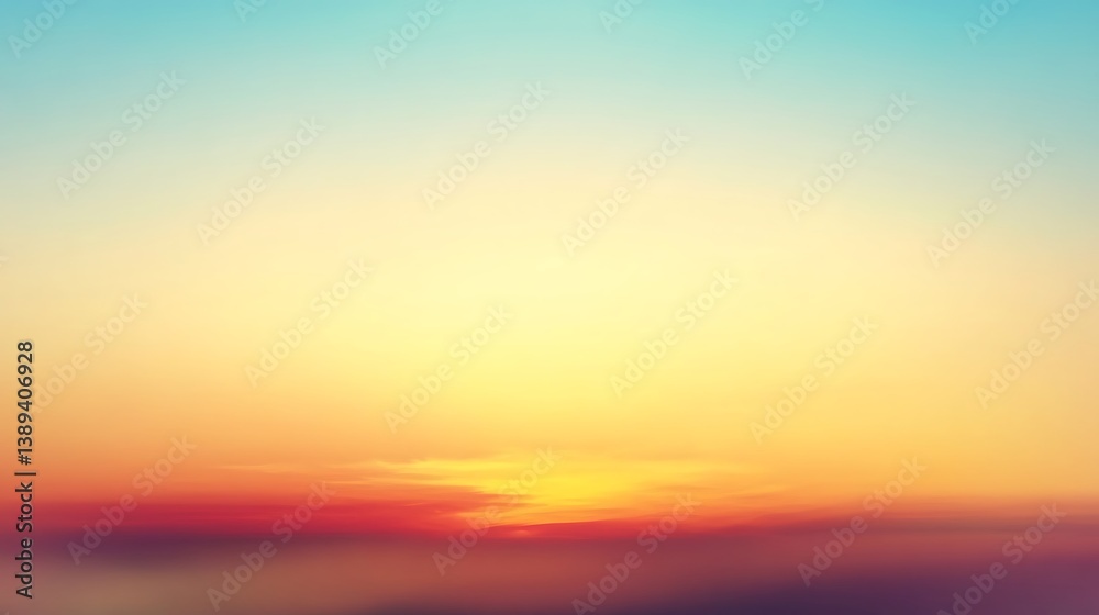Blurred sunset sky, warm colors. Blurred sunset sky, warm colors.