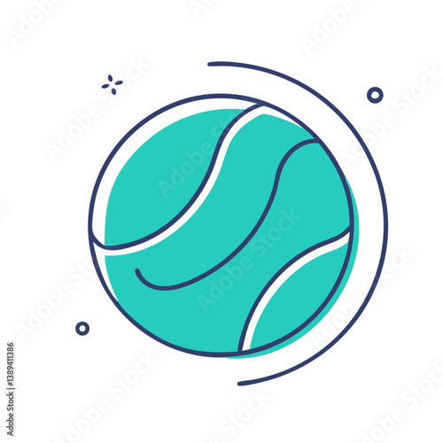 A vibrant tennis ball in motion, showcasing dynamic movement on a playful background, symbolizing sports, competition, and an active lifestyle with energy and fun.
