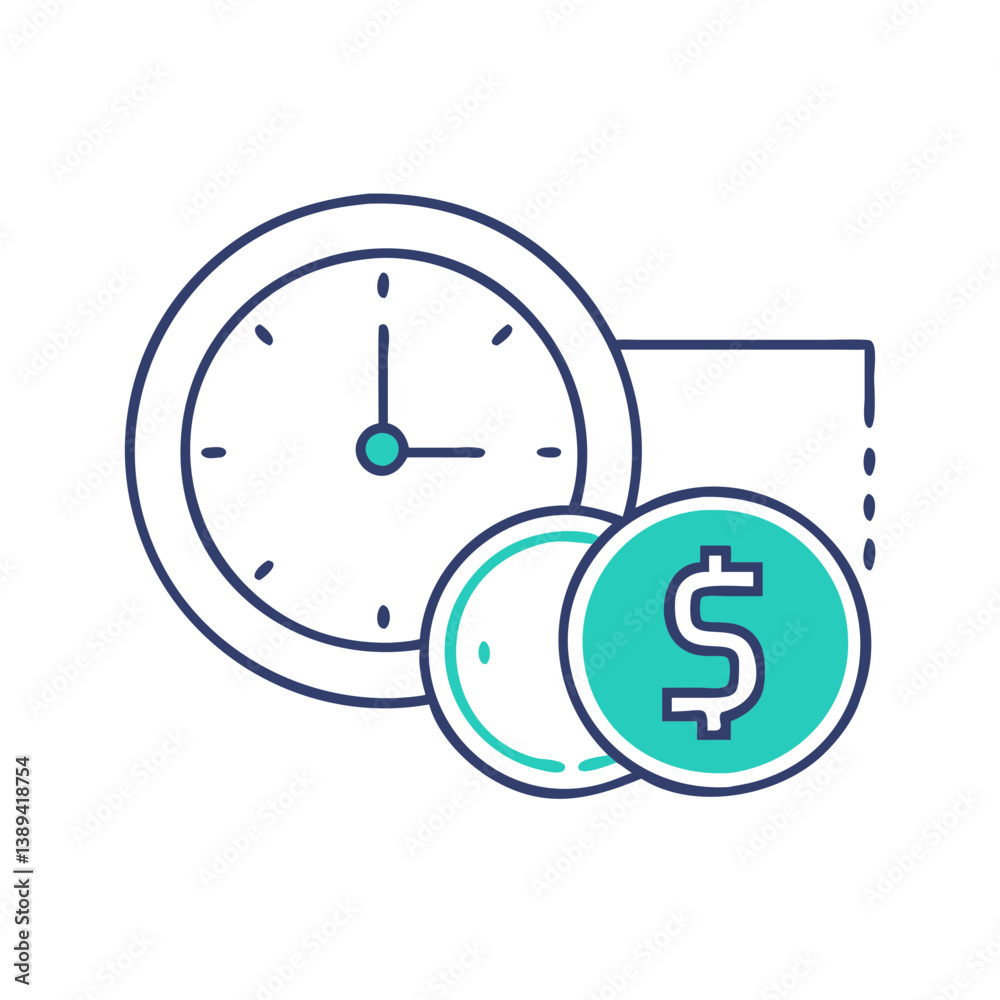 Clock and coins symbolizing time management, financial planning, and investment strategies, illustrating the importance of balancing time and money for effective budgeting and wealth growth. Clock and coins symbolizing time management, financial planning, and investment strategies, illustrating the importance of balancing time and money for effective budgeting and wealth growth.