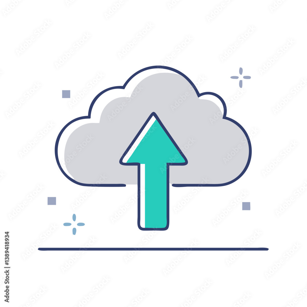 An upward arrow symbolizing progress and growth against a minimalist cloud background, representing digital communication, technology advancements, and a brighter future in cloud computing. An upward arrow symbolizing progress and growth against a minimalist cloud background, representing digital communication, technology advancements, and a brighter future in cloud computing.