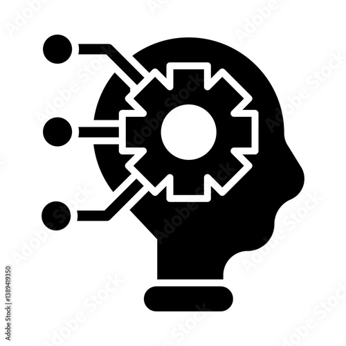 Machine Learning glyph icon