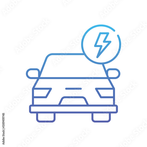 Electric Vehicle Vector icon