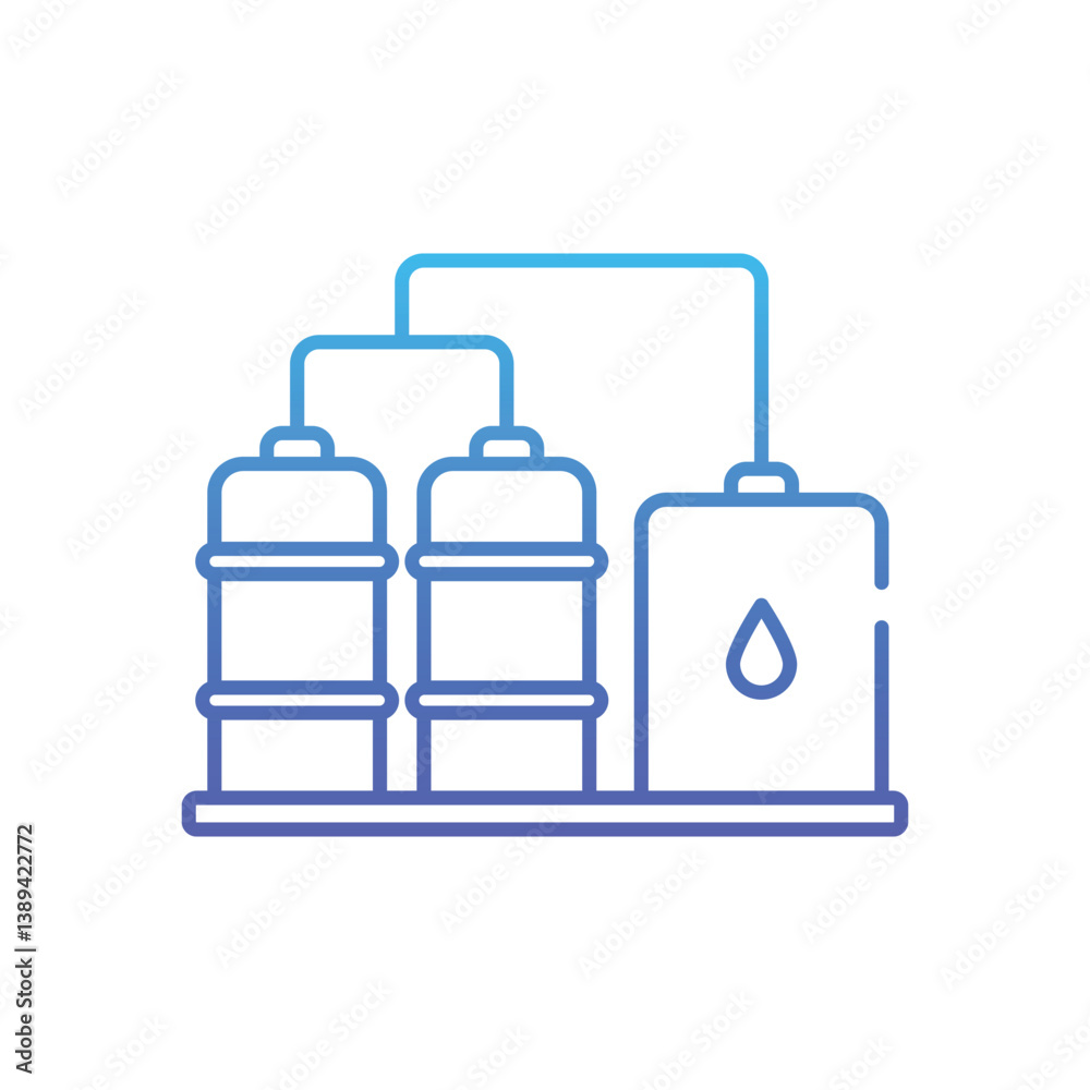 Refinery Vector icon Refinery Vector icon