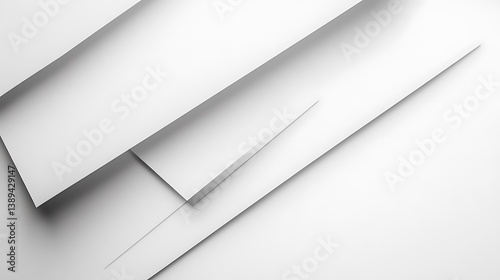 Abstract white paper layers.