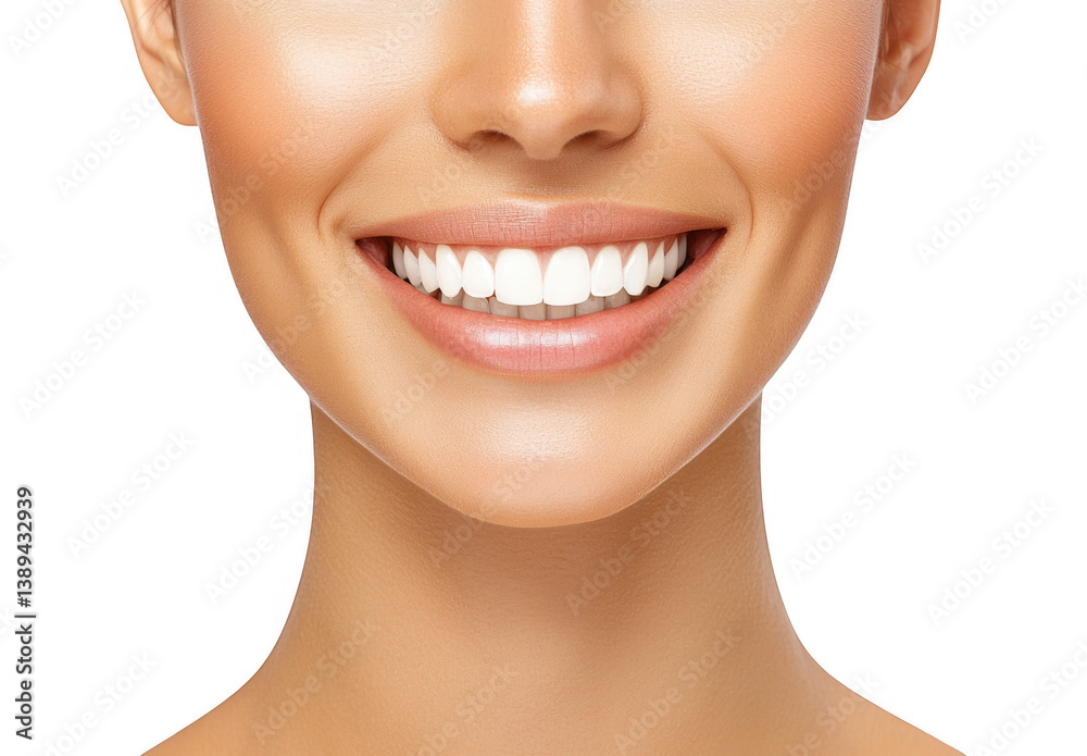 Bright and cheerful smile from a young woman with flawless skin during a close-up shot in a neutral setting showcasing confidence and joy Bright and cheerful smile from a young woman with flawless skin during a close-up shot in a neutral setting showcasing confidence and joy