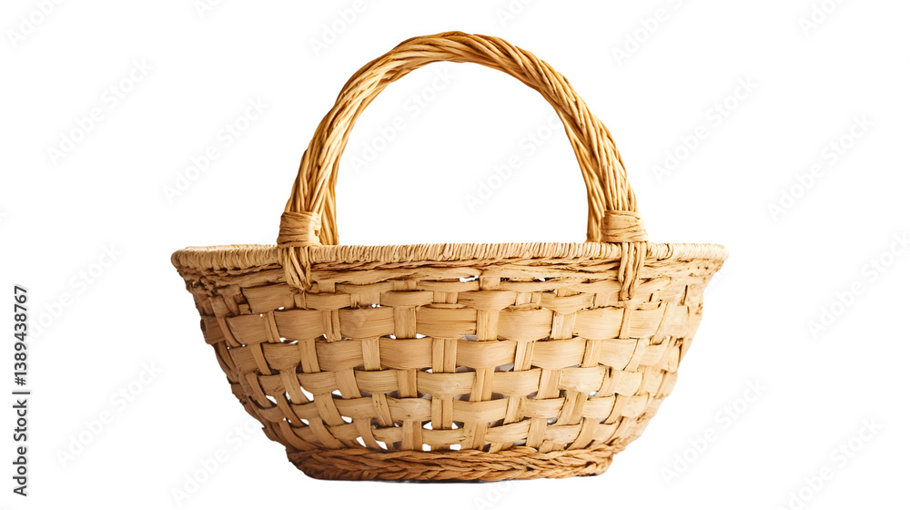 Professional White Background Basket Image with No Shadows for Product Presentations and E-commerce Websites. Professional White Background Basket Image with No Shadows for Product Presentations and E-commerce Websites.