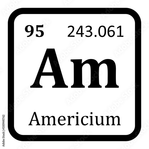 Εκτύπωση καμβά Americium Icon
