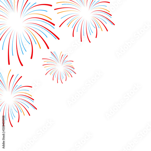Colorful Fireworks Corner