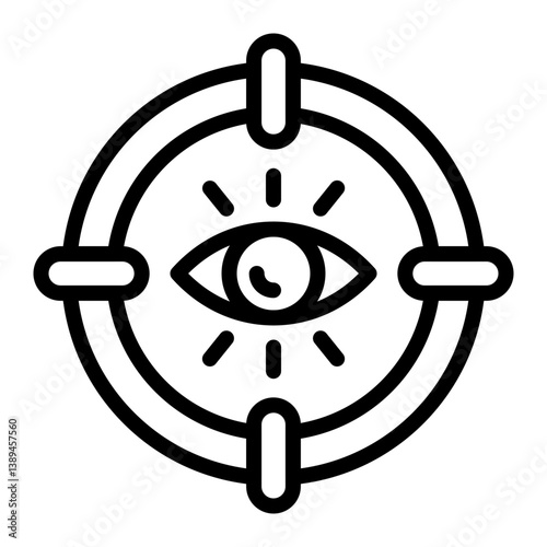 Focus Vector Line Icon Design
