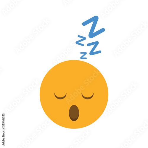 Zzz sleep snore emoji face. cartoon night sleepy noise sound. yellow cartoon snoring zzz sleeping icon. dreaming emoji
