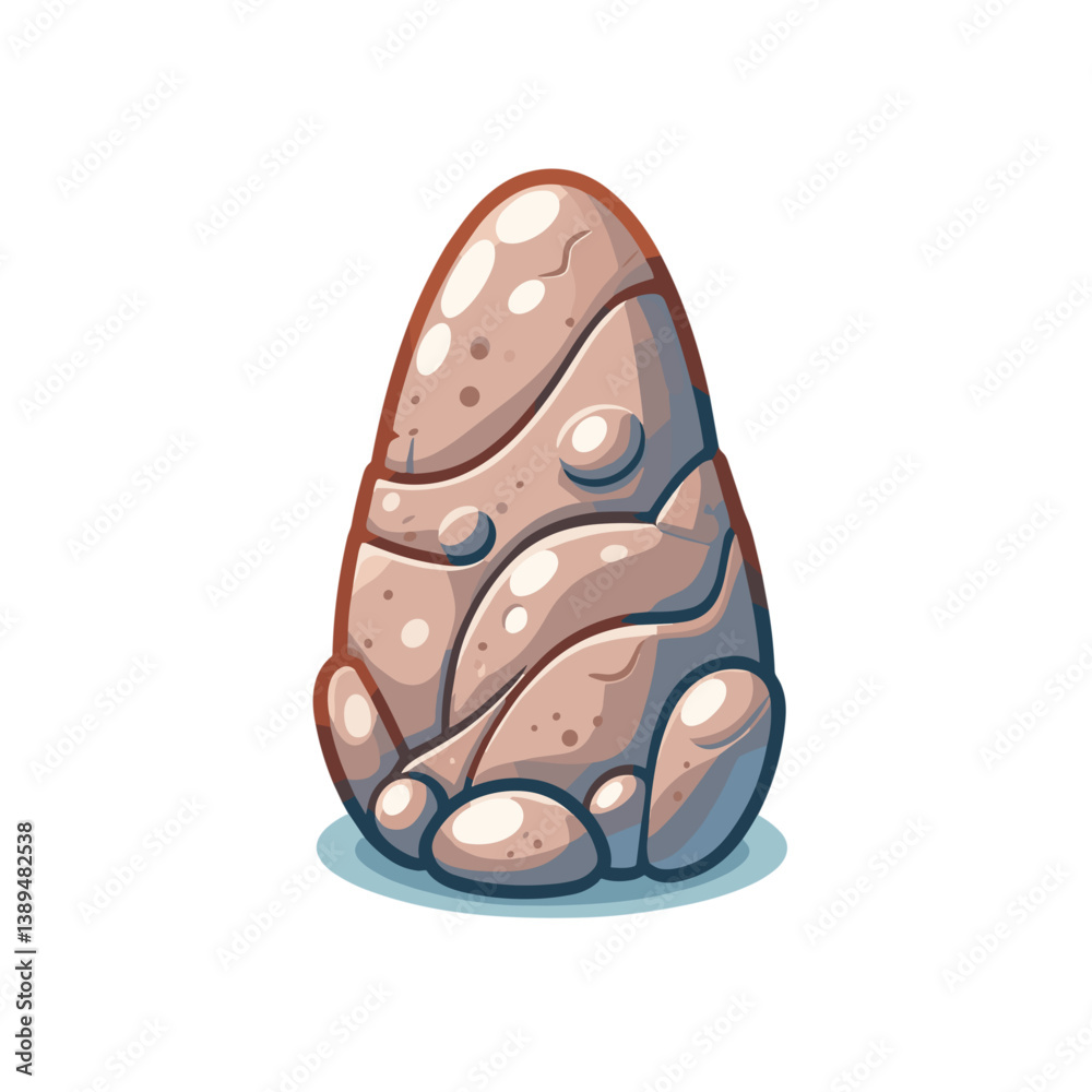 Natural stone or boulder with smooth surface in light brown earthy tones. Perfect for landscape design elements, garden decorations, and natural construction materials. Natural stone or boulder with smooth surface in light brown earthy tones. Perfect for landscape design elements, garden decorations, and natural construction materials.