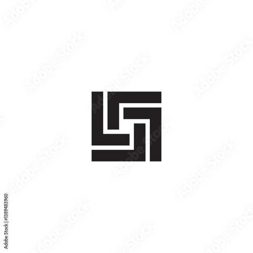 Letter L or LLLL logo or icon design