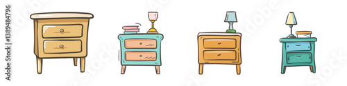 bedside table icon, bedside table vector illustration-simple illustration of bedside table, perfect for bedside table logos and icons