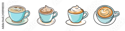 cappuccino icon, cappuccino vector illustration-simple illustration of cappuccino, perfect for cappuccino logos and icons
