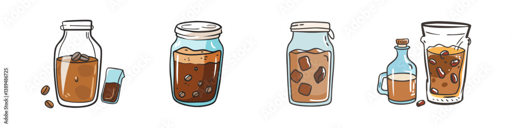 cold brew coffee icon, cold brew coffee vector illustration-simple illustration of cold brew coffee, perfect for cold brew coffee logos and icons cold brew coffee icon, cold brew coffee vector illustration-simple illustration of cold brew coffee, perfect for cold brew coffee logos and icons