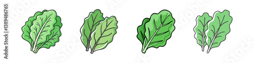 collard greens icon, collard greens vector illustration-simple illustration of collard greens, perfect for collard greens logos and icons