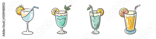 gin fizz icon, gin fizz vector illustration-simple illustration of gin fizz, perfect for gin fizz logos and icons