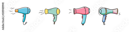 hair dryer icon, hair dryer vector illustration-simple illustration of hair dryer, perfect for hair dryer logos and icons