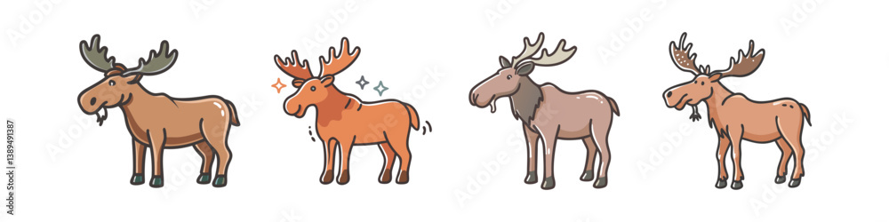 moose icon, moose vector illustration-simple illustration of moose, perfect for moose logos and icons moose icon, moose vector illustration-simple illustration of moose, perfect for moose logos and icons