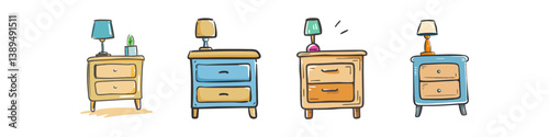 nightstand icon, nightstand vector illustration-simple illustration of nightstand, perfect for nightstand logos and icons