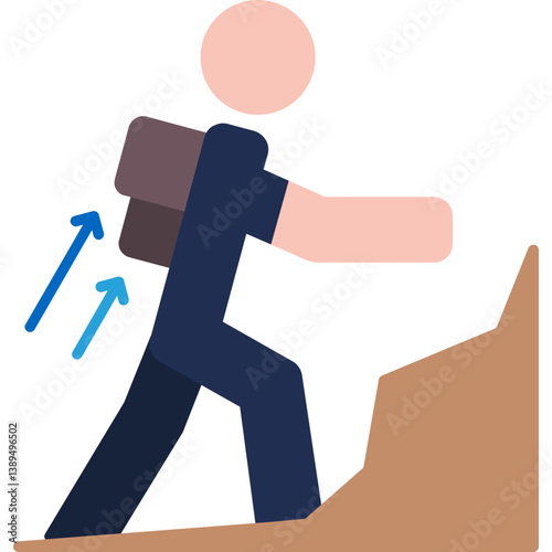 Mountain Climber Icon