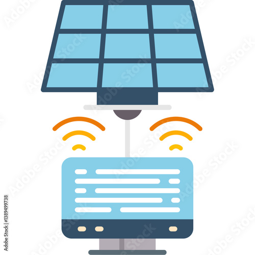 Solar Energy Monitor Icon