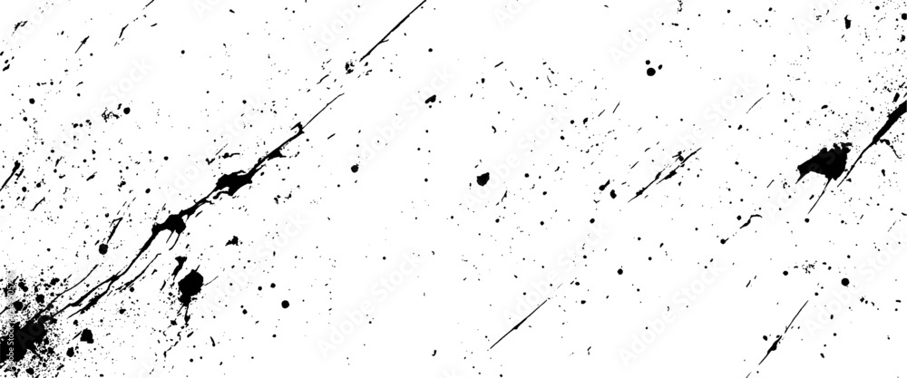 Vector texture grain abstract artistic paint splatter texture overlay background.