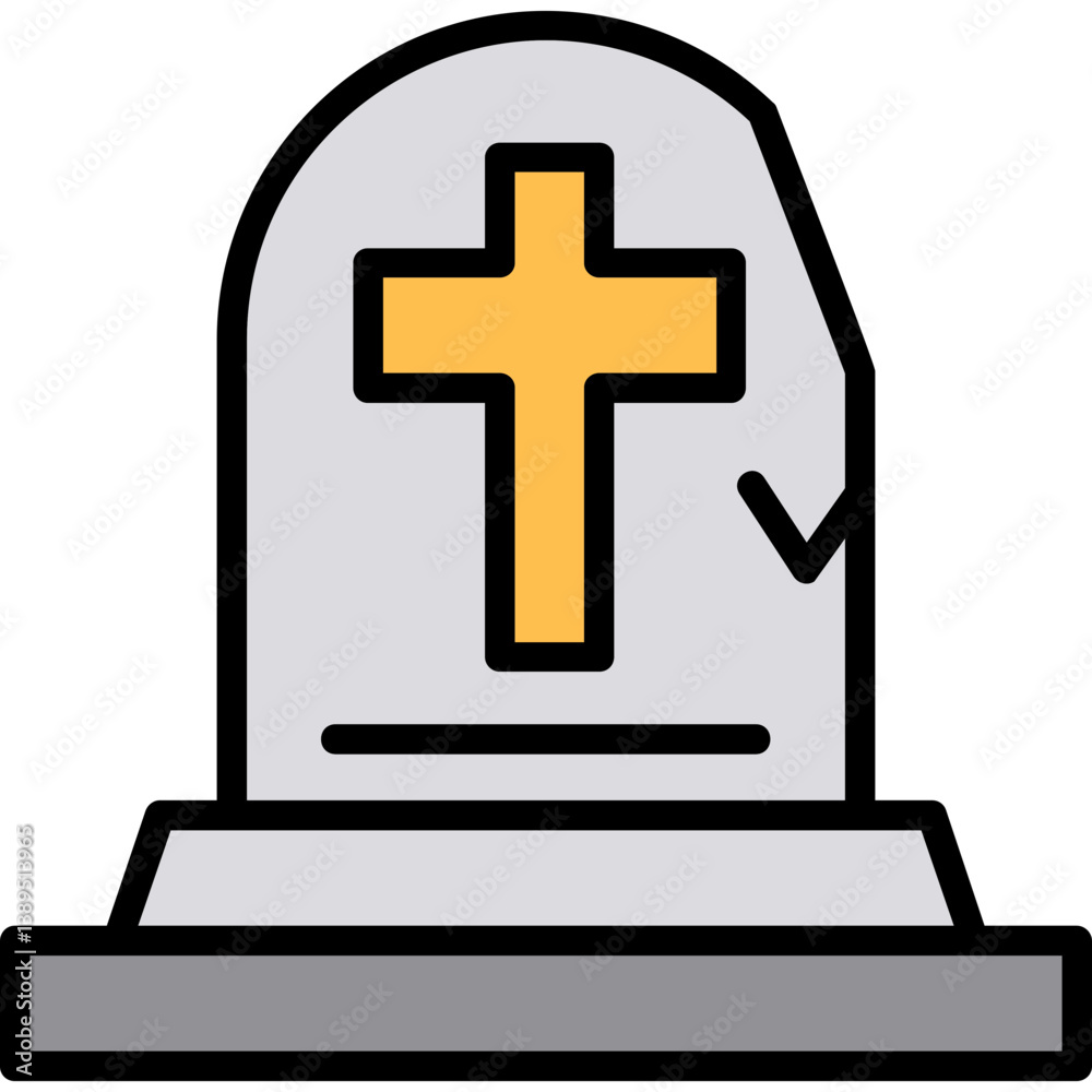 Fototapeta premium Tombstone Icon