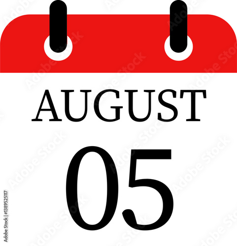 August calendar icon.Meeting appointment time.Calendar Event schedule date. Agenda plan, May month schedule calendar and Time planner.calendar date icon on white background.