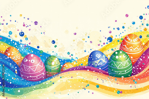 A cheerful Easter backgroun...