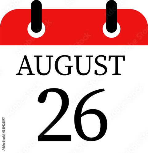 August calendar icon.Meeting appointment time.Calendar Event schedule date. Agenda plan, May month schedule calendar and Time planner.calendar date icon on white background.