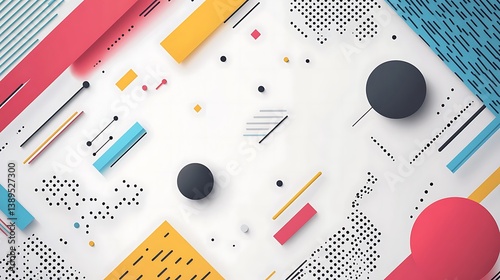 Abstract geometric shapes background. (12)