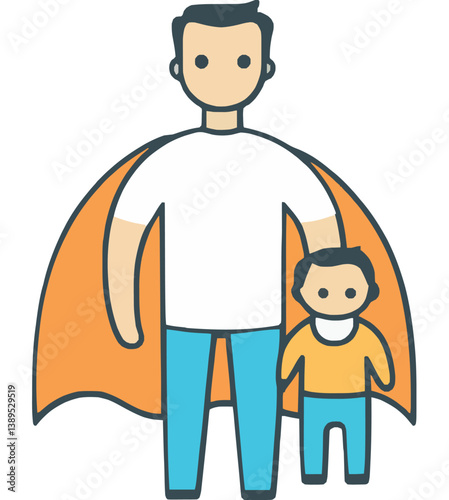Father Son Bond in Superhero Adventure