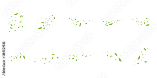 Flying Leaves Illustration
