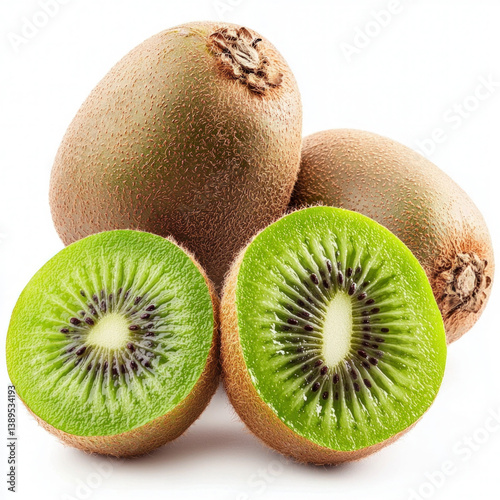 kiwi fruit isolated